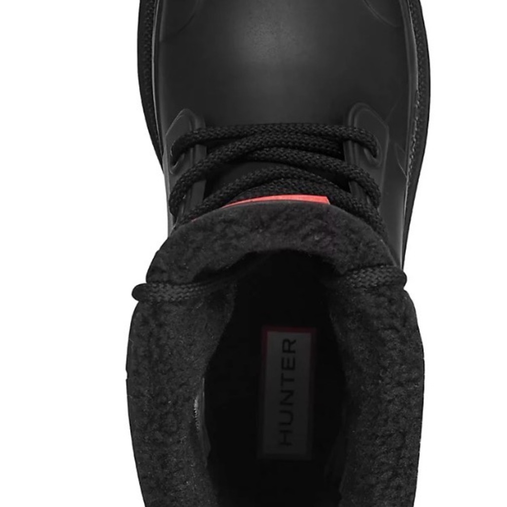 Hunter Black Insulated Lace-Up Boots - Picture 7 of 7